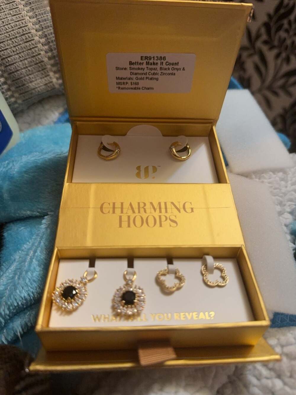 EP Charming Hoops Better Make It Count Earring Set